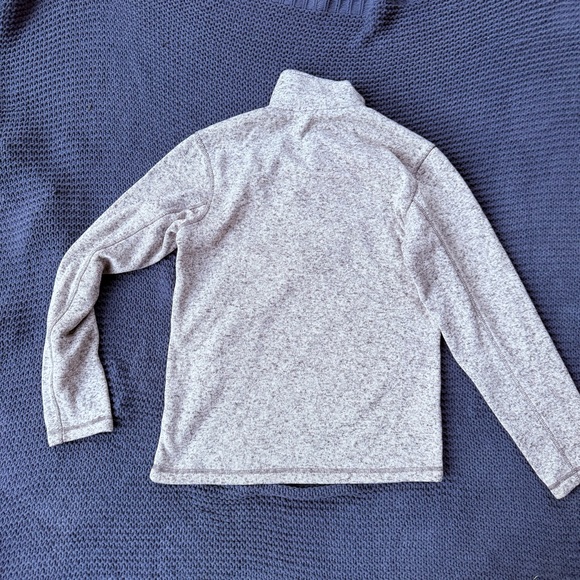 Eddie Bauer Radiator 1/4 Zip Fleece Sweater Gray Men’s Size S Small Mock Neck - Picture 4 of 4